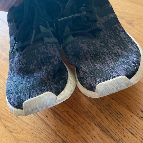 Adidas NMD R2 Women's Size 7 Running Shoes Core Black Wonder Pink Boost Sneakers - Picture 10 of 14